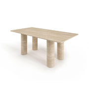 Nolita Rectangular Travertine Dining Table