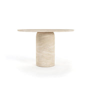 Bronte Round Travertine Dining Table
