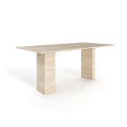Hudson Rectangular Travertine Dining Table