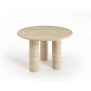 Buell Round Travertine Dining Table